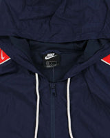 Vintage Nike USA Big Swoosh Hooded Quarter-Zip Windbreaker Jacket - L