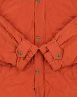 Vintage 1990s Gant Fleece-Plaid Lined Quilted Country Jacket - L