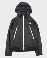 Vintage The North Face Japan Pertex Green Cycle Lightweight Hooded Soft Shell Bomber Jacket - M