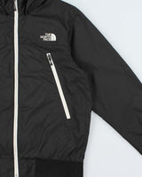 Vintage The North Face Japan Pertex Green Cycle Lightweight Hooded Soft Shell Bomber Jacket - M