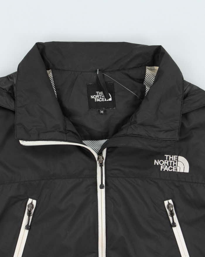 Vintage The North Face Japan Pertex Green Cycle Lightweight Hooded Soft Shell Bomber Jacket - M