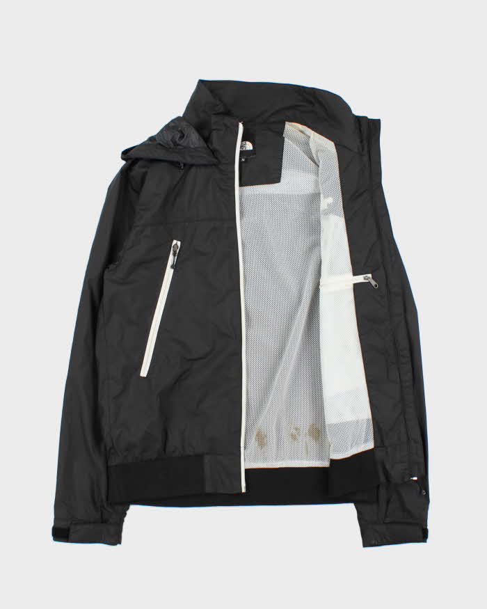 Vintage The North Face Japan Pertex Green Cycle Lightweight Hooded Soft Shell Bomber Jacket - M