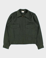 Vintage 1950s Mr-2-Ply Nudelman Bro's Khaki Canvas Gabardine Workwear Jacket - M