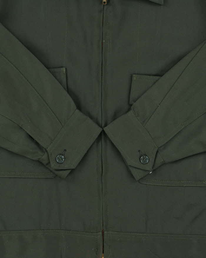 Vintage 1950s Mr-2-Ply Nudelman Bro's Khaki Canvas Gabardine Workwear Jacket - M