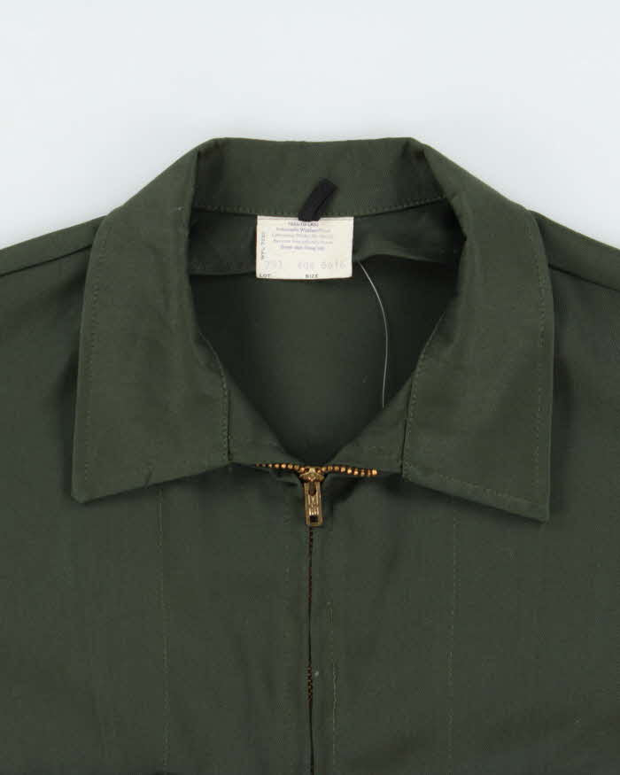 Vintage 1950s Mr-2-Ply Nudelman Bro's Khaki Canvas Gabardine Workwear Jacket - M