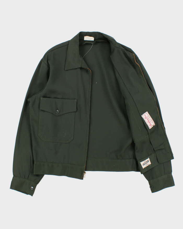 Vintage 1950s Mr-2-Ply Nudelman Bro's Khaki Canvas Gabardine Workwear Jacket - M