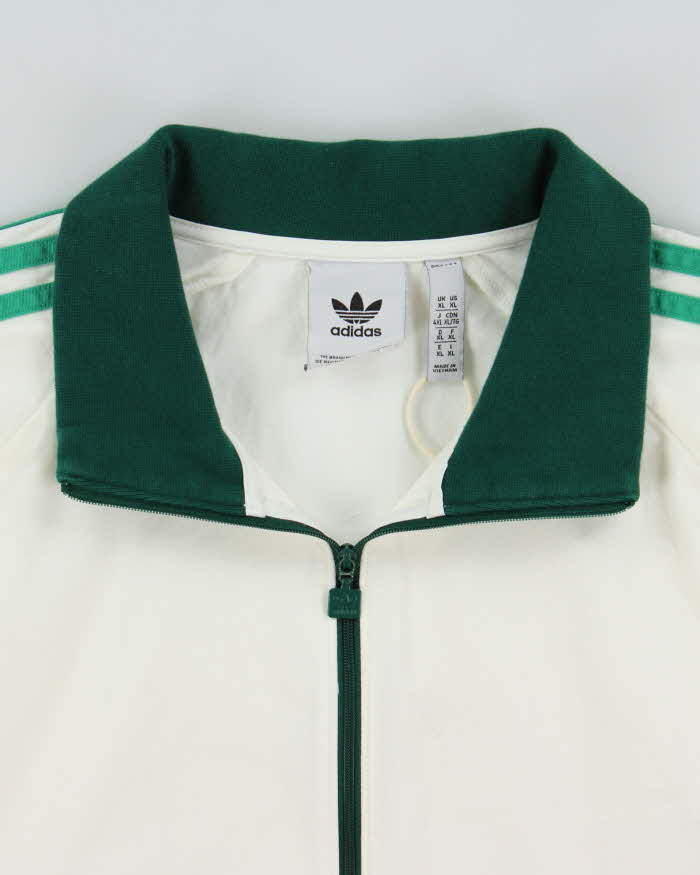 Vintage Adidas Originals Canvas Quarter-Zip Pullover Jacket - XL