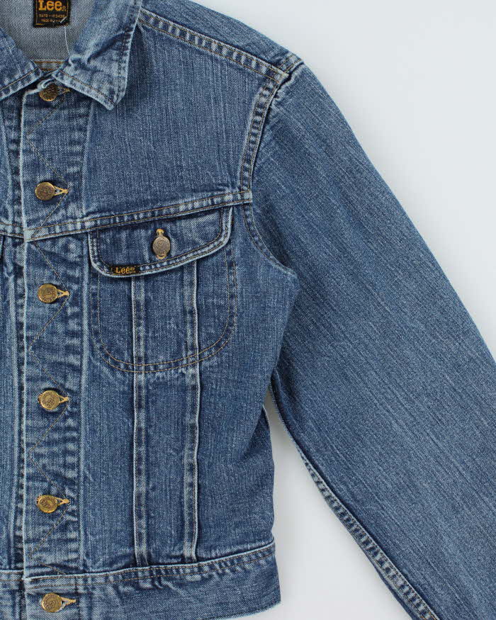 Vintage 1970s Lee Riders Made In USA Denim Trucker Jacket - S