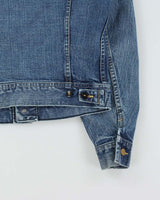 Vintage 1970s Lee Riders Made In USA Denim Trucker Jacket - S