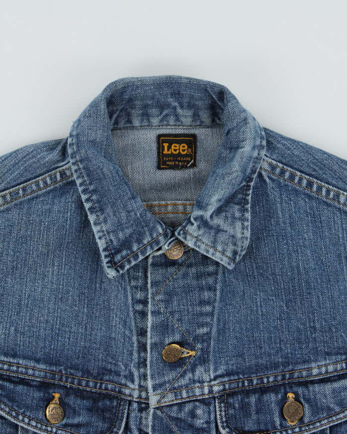 Vintage 1970s Lee Riders Made In USA Denim Trucker Jacket - S