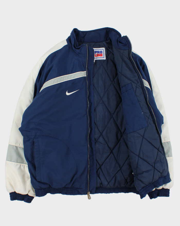 Vintage 1990s Nike NFL Pro Line Dallas Cowboys Quilt Lined Team Bomber Jacket - M