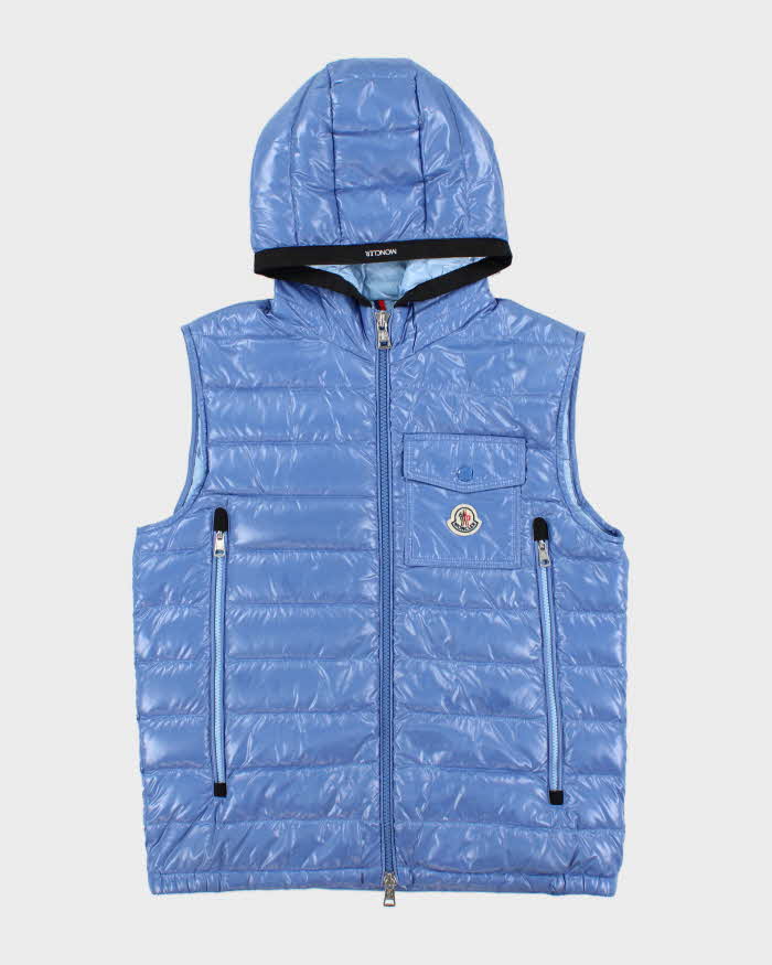 2022 Moncler Raglot Goose Down Hooded Puffer Gilet - M