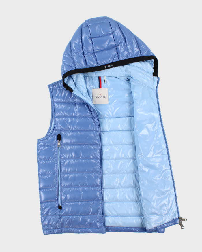 2022 Moncler Raglot Goose Down Hooded Puffer Gilet - M
