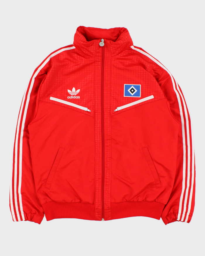 Vintage Y2K 00s Adidas Originals Hamburg FC Football Windbreaker Jacket - XL