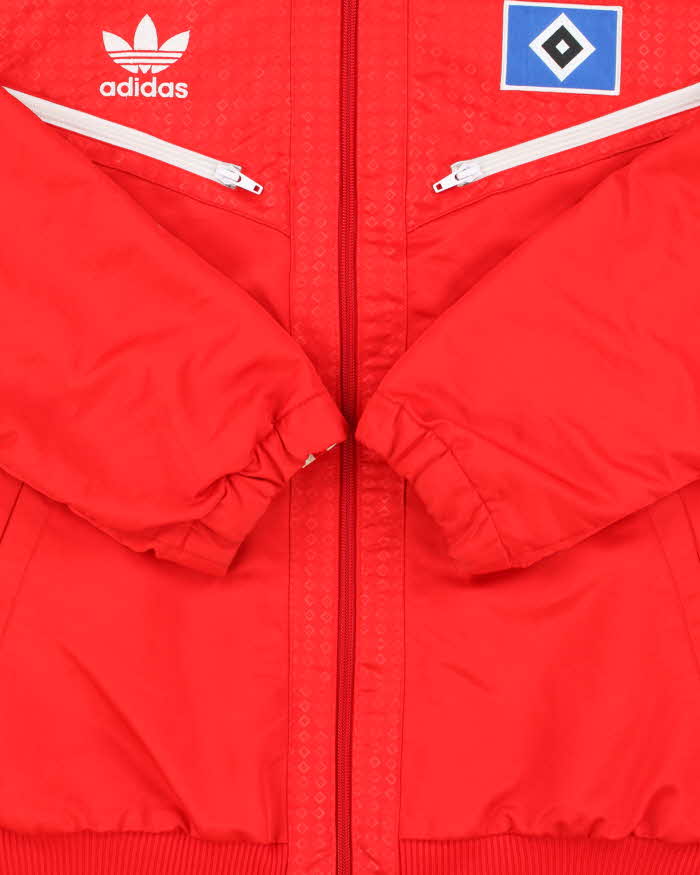 Vintage Y2K 00s Adidas Originals Hamburg FC Football Windbreaker Jacket - XL