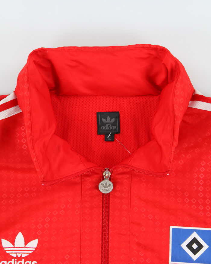 Vintage Y2K 00s Adidas Originals Hamburg FC Football Windbreaker Jacket - XL