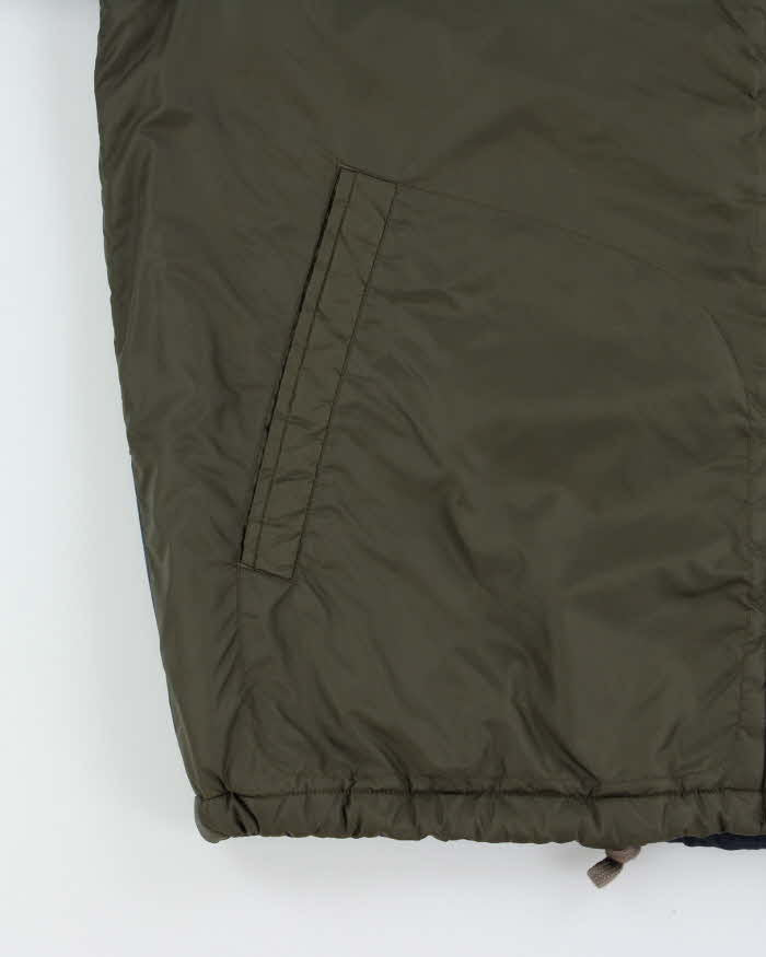 Vintage Y2K 00s Nautica Thermolite Fleece Lined Soft Shell Canvas Jacket - S