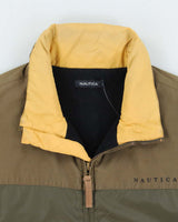 Vintage Y2K 00s Nautica Thermolite Fleece Lined Soft Shell Canvas Jacket - S