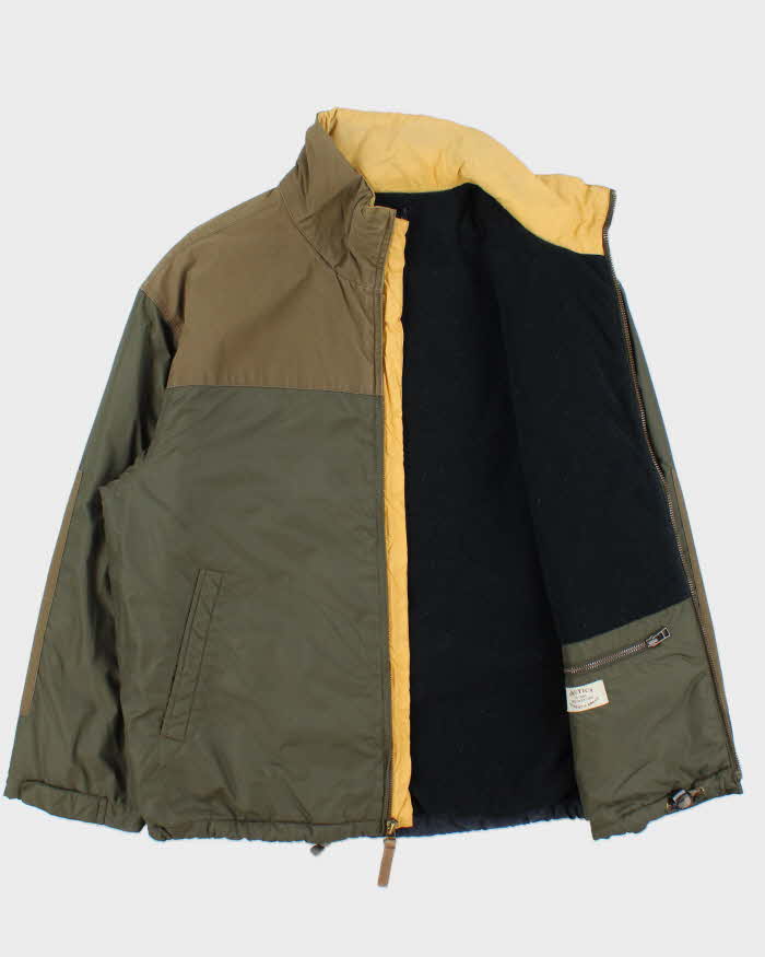 Vintage Y2K 00s Nautica Thermolite Fleece Lined Soft Shell Canvas Jacket - S
