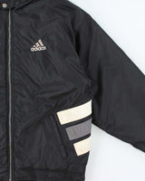 Vintage 1990s Adidas Embroidered Padded Shell Bomber Jacket - M