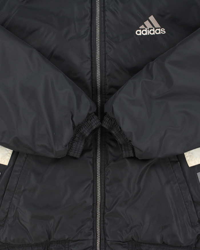 Vintage 1990s Adidas Embroidered Padded Shell Bomber Jacket - M