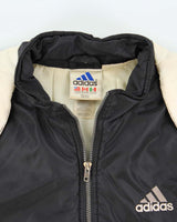 Vintage 1990s Adidas Embroidered Padded Shell Bomber Jacket - M