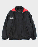 Vintage 1990s Diadora Quilt Lined Padded Shell Bomber Jacket - S