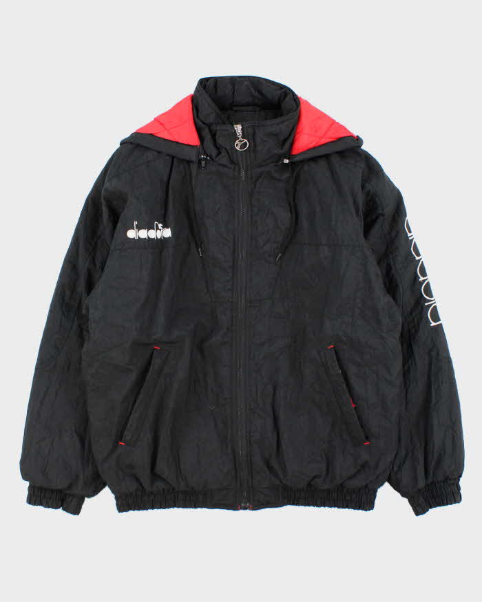 Vintage 1990s Diadora Quilt Lined Padded Shell Bomber Jacket - S