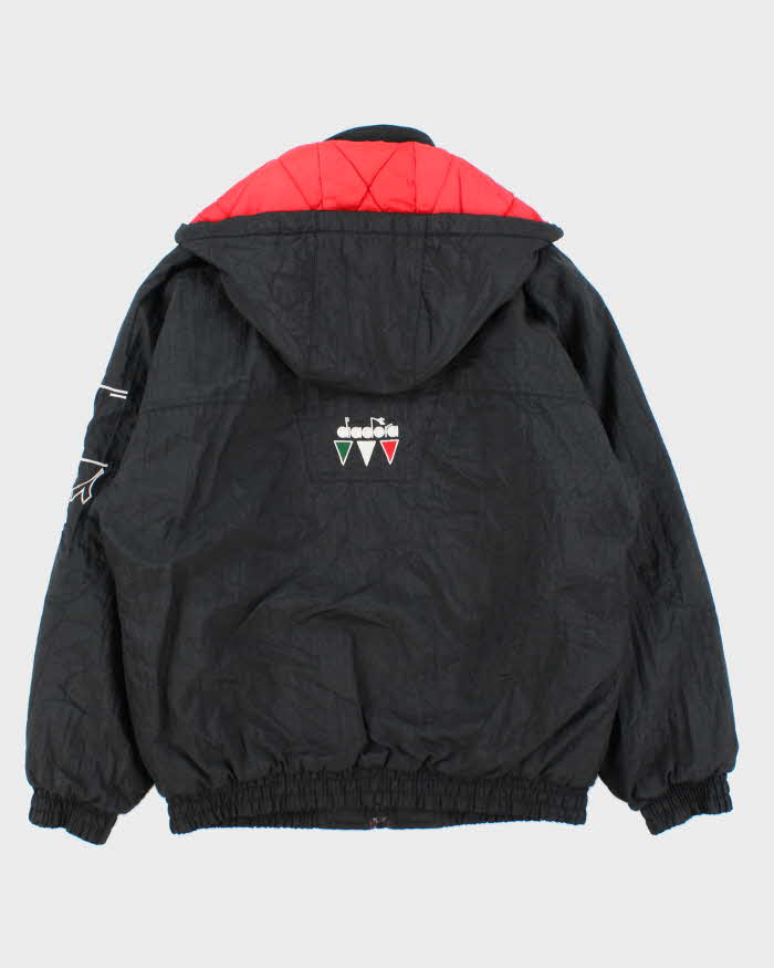 Vintage 1990s Diadora Quilt Lined Padded Shell Bomber Jacket - S