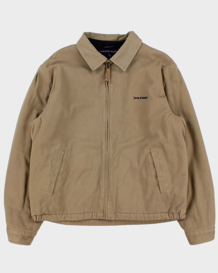 Vintage Y2K 00s Tommy Hilfiger Fleece Lined Cotton Canvas Harrington - XL