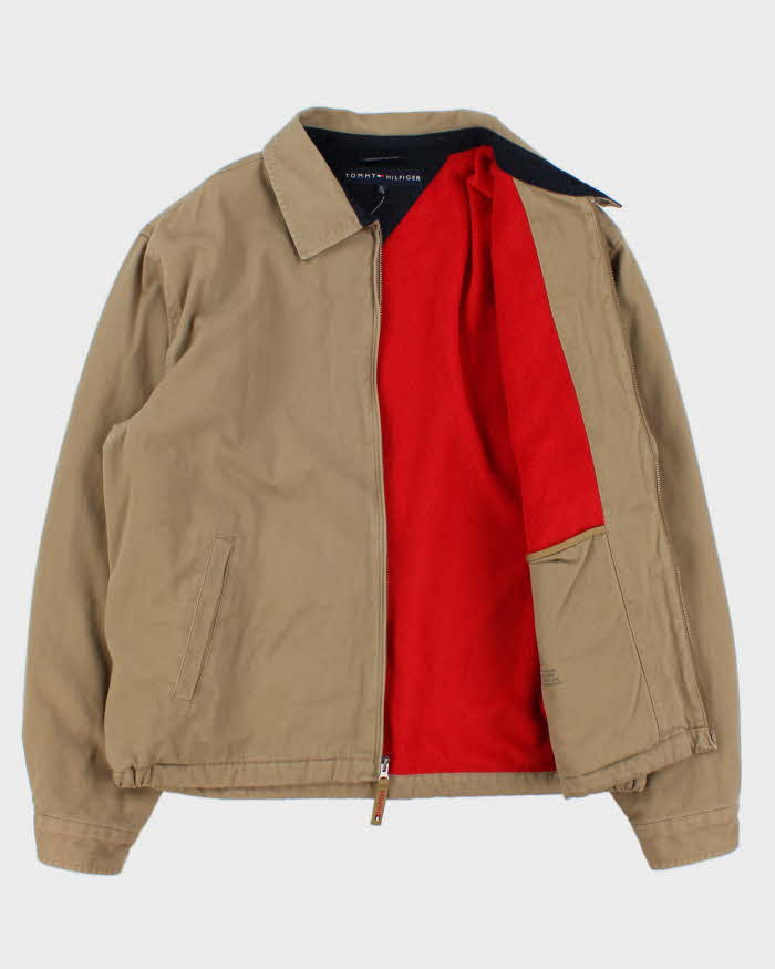 Vintage Y2K 00s Tommy Hilfiger Fleece Lined Cotton Canvas Harrington - XL