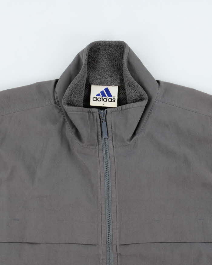 Vintage 1990s Adidas Soft Shell Windbreaker Jacket - L
