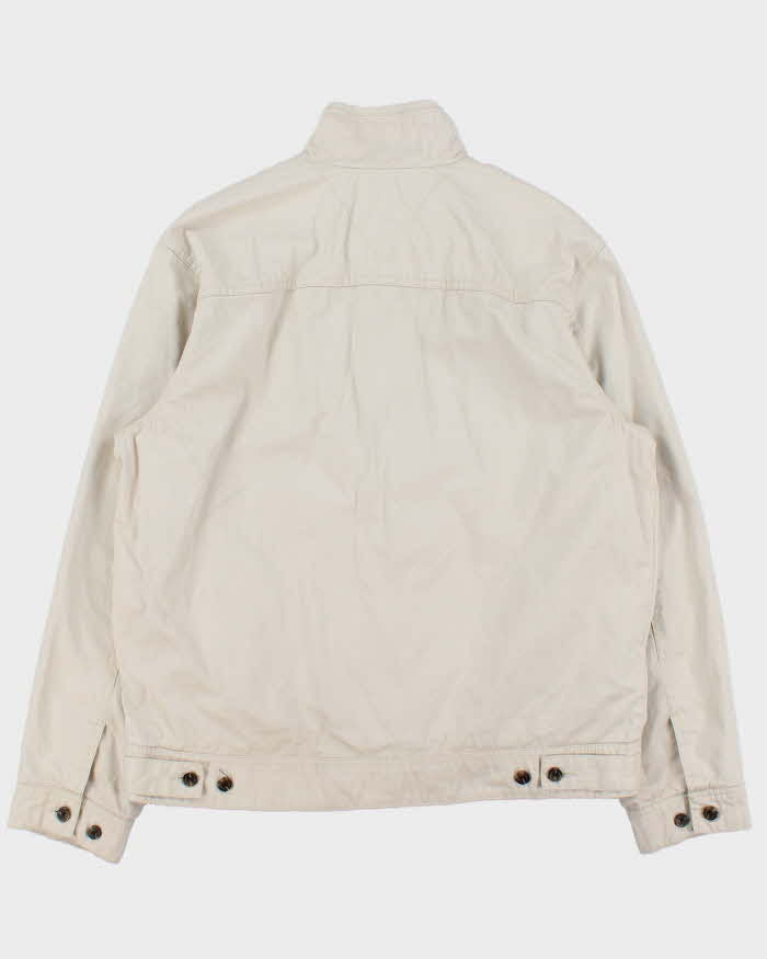 Vintage Y2K 00s Tommy Hilfiger Plaid Lined Canvas Harrington Jacket - M