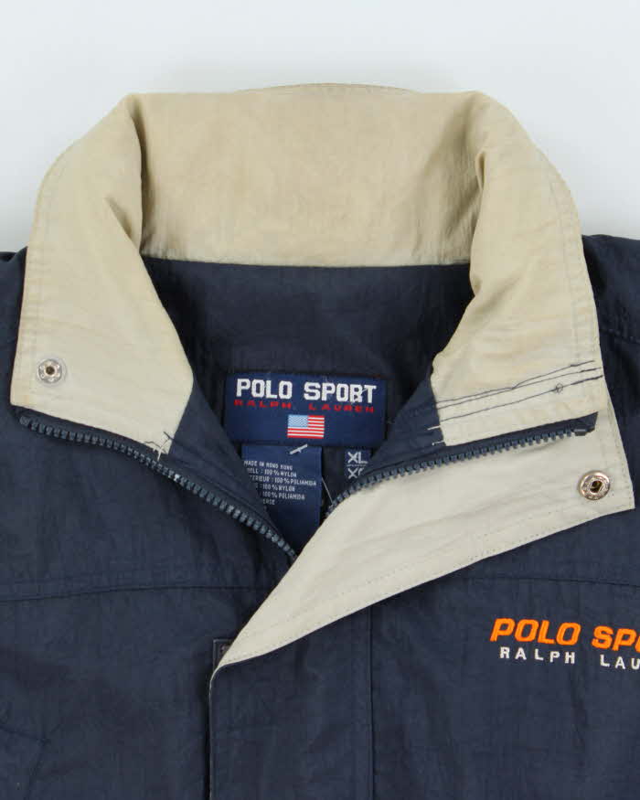 Vintage 1990s Polo Sport Ralph Lauren Waterproof Shell Rain Jacket - XL