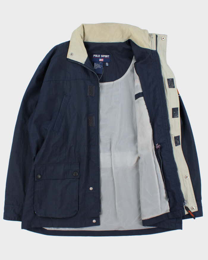 Vintage 1990s Polo Sport Ralph Lauren Waterproof Shell Rain Jacket - XL
