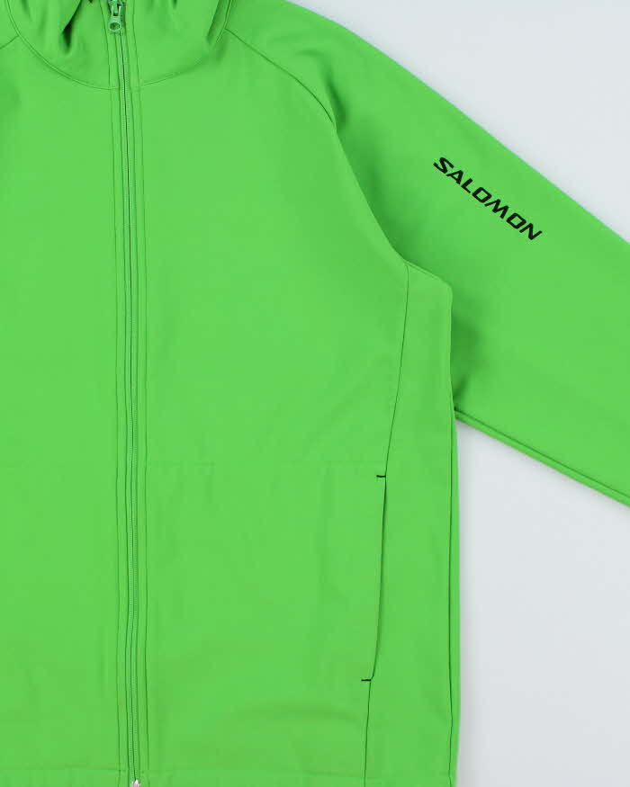 Vintage Salomon Bright Green Clima Pro Soft Shell Jacket - M
