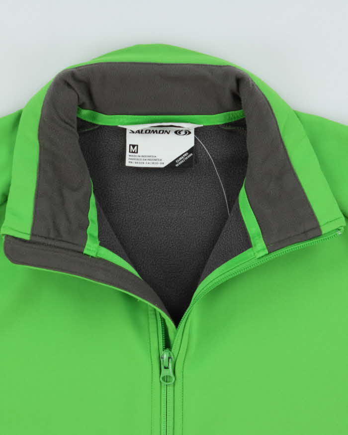 Vintage Salomon Bright Green Clima Pro Soft Shell Jacket - M