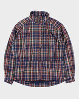 Vintage 1990s Sunice Madras Plaid Soft Shell Ski Windbreaker Jacket - M