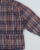 Vintage 1990s Sunice Madras Plaid Soft Shell Ski Windbreaker Jacket - M