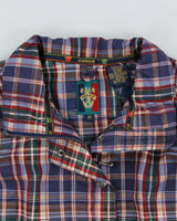 Vintage 1990s Sunice Madras Plaid Soft Shell Ski Windbreaker Jacket - M