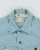 Vintage 1970s Lee Riders Baby Blue Made In USA Denim Trucker Jacket - M