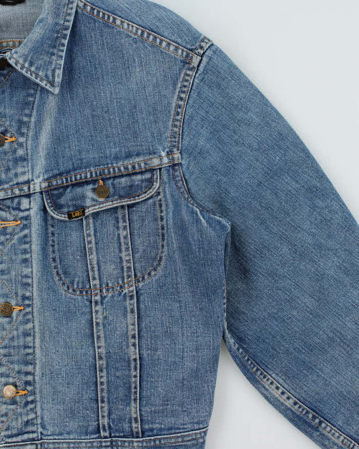 Vintage 1970s Lee Riders Made In USA Denim Trucker Jacket - L