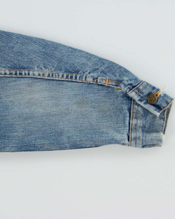 Vintage 1970s Lee Riders Made In USA Denim Trucker Jacket - L