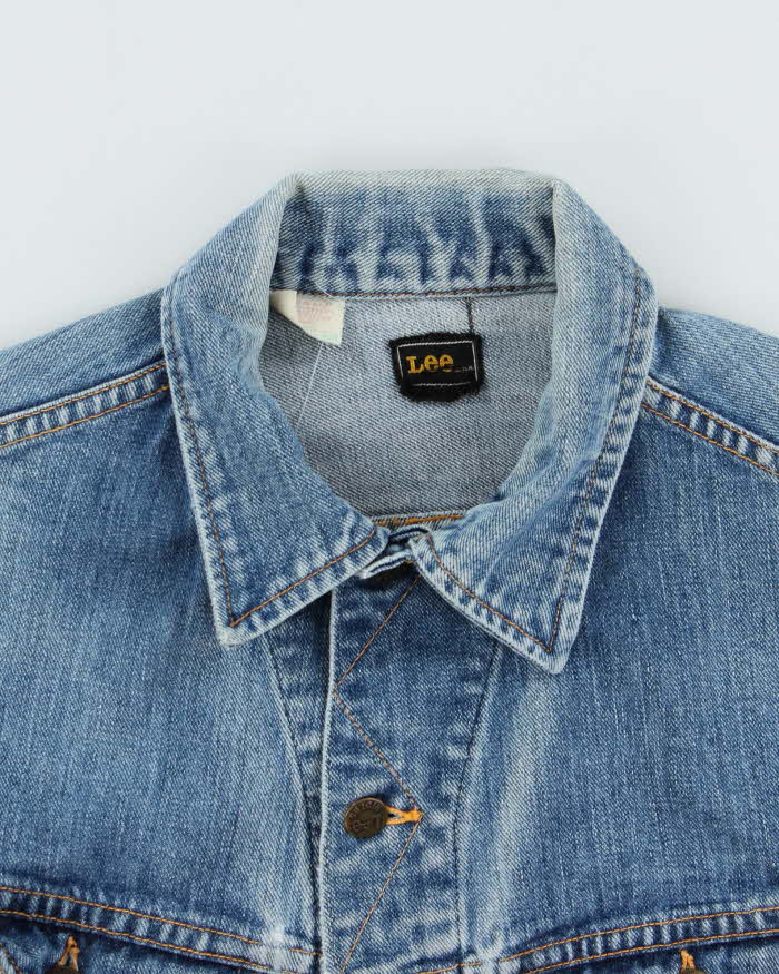 Vintage 1970s Lee Riders Made In USA Denim Trucker Jacket - L