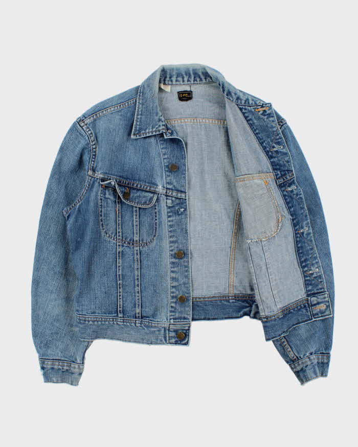 Vintage 1970s Lee Riders Made In USA Denim Trucker Jacket - L