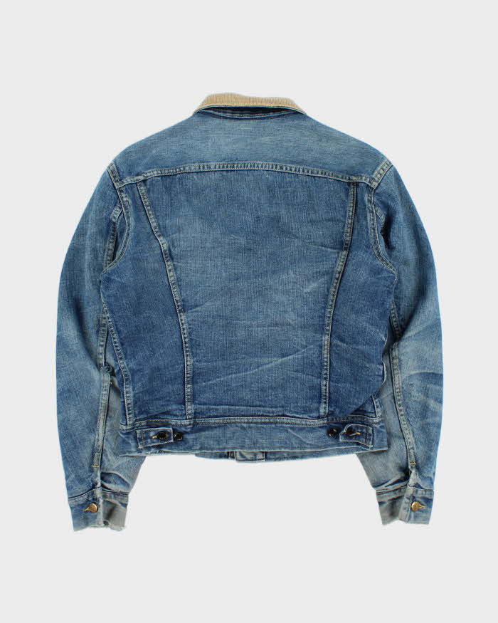 Vintage 1960s Lee Storm Rider Blanket Lined Union Made In USA Denim Trucker Jacket - M