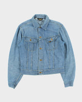 Vintage 1970s Lee Made In USA Light Wash Denim Trucker Jacket - L