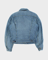 Vintage 1970s Lee Made In USA Light Wash Denim Trucker Jacket - L