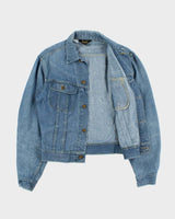 Vintage 1970s Lee Made In USA Light Wash Denim Trucker Jacket - L