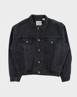Vintage 1990s Bugle Boy Faded Boxy Denim Jacket - M